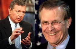 John Ashcroft and Donald Rumsfeld