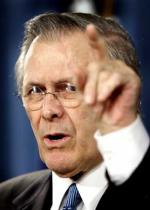 photo: Donald Rumsfeld, looking particularly ghastly