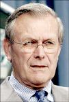 photo: Donald Rumsfeld looks shifty