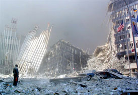 photo: Ruins of World Trade Center