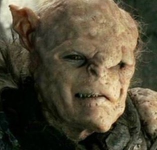 And here's a photo of Gothmog, Captain of Morgul, from the Return of the King, looking eerily similar.