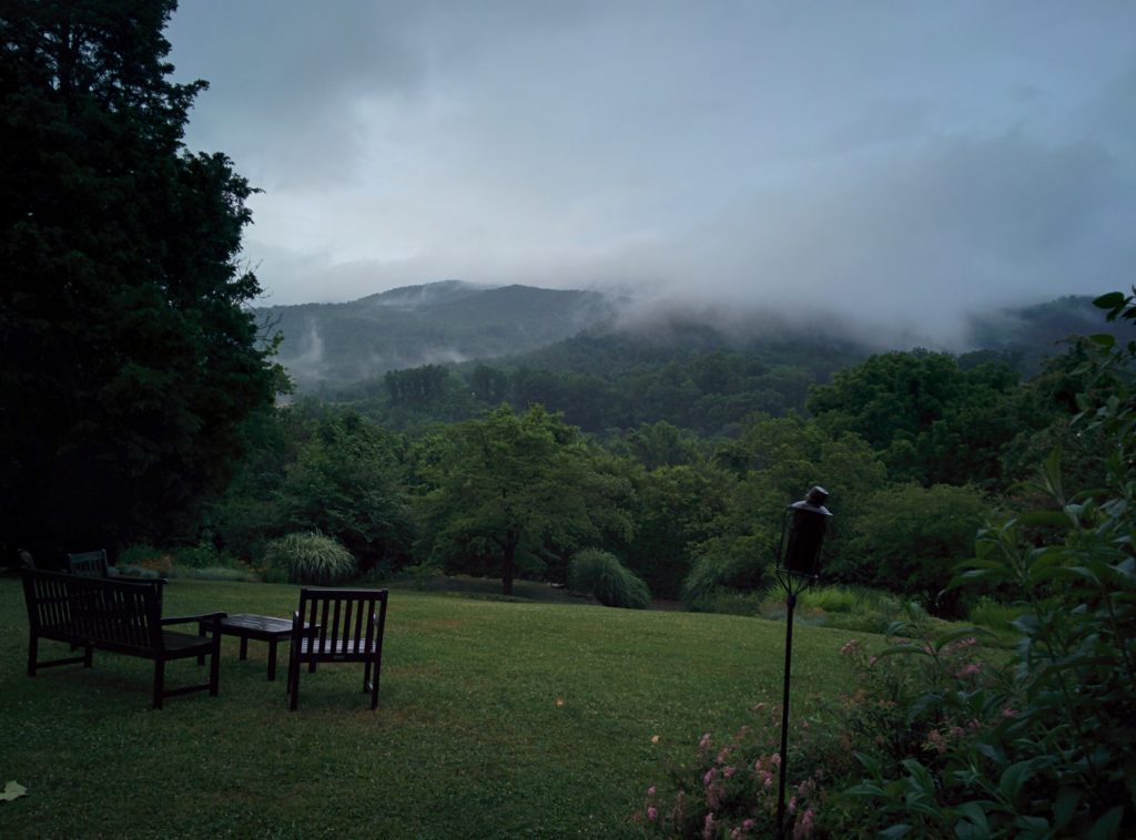 Here's a view of the Smoky Mountains, wreathed in mist.