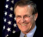 photo: Donald Rumsfeld looks like the Devil himself.